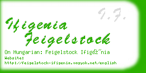 ifigenia feigelstock business card